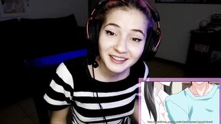 Petite latina reacts to Hentai Amanee IN SPANISH - 3 image