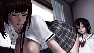 Hentai 3D: stepbrothers fuck after school part 1