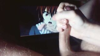 THE SCHOOLBOY IS WATCHING HENTAI, JERK OFF, TALKING DIRTY AND MOANS. POV - 8 image