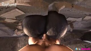 Venom Girl Stuck in the Wall (with sound) 3d animation hentai anime anal pussy fuck sfm blender - 7 image