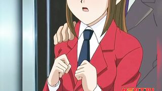 Hentai Pros - Train Station Bathroom Orgy With A Sexy Red-haired Babe With Huge Tits - 2 image