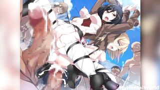 Attack on Titan Hentai Porn Best Compilation Fuck 2 - 9 image