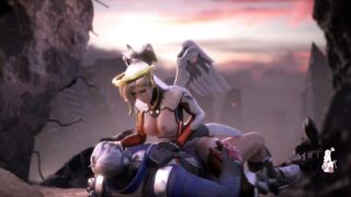 Mercy's Hottest fuck and Cumpilation - Overwatch (Animation w/Sound) - 6 image