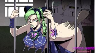 Jolyne Cujoh Gets Her Thicc Ass Interrogated (Jojo's Bizarre Adventure Commission) - 2 image