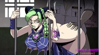 Jolyne Cujoh Gets Her Thicc Ass Interrogated (Jojo's Bizarre Adventure Commission) - 4 image