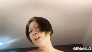 [Full Length] Dirty asian hentai slut sucks dick, get fingered and fucked by horny roommate - 10 image