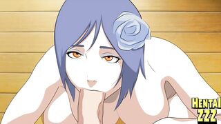 POV KONAN BLOWJOB! (NARUTO HENTAI) - 4 image