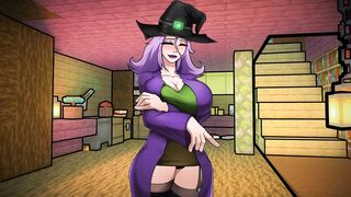 Minecraft Horny Craft - Part 12 - Hot Naked Witch And A Blowjob By LoveSkySanHentai - 2 image