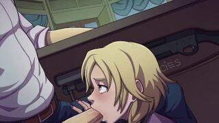 Witch Hunter - Part 7 Sex Scenes - Slutty Librarian Blowjob Under The Desk By LoveSkySanHentai - 1 image