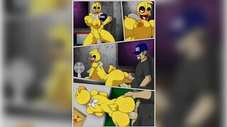 Let's read Five Fucks At Freddy's First Night Full of Sex- Parody Porn Comic