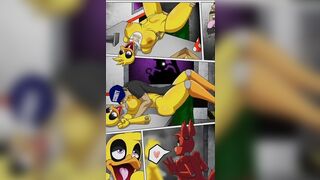Let's read Five Fucks At Freddy's First Night Full of Sex- Parody Porn Comic - 9 image