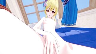 Lumine gives in all holes Genshin Impact - 4 image