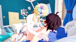 Lumine gives in all holes Genshin Impact