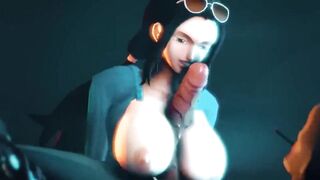 One Piece Nico Robin sex oral BIG