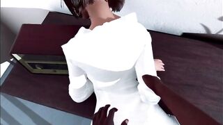 Hotwife Milf pussy plowed by BBC on table. VR HOT : Model by Eric : POV Fuck - 4 image