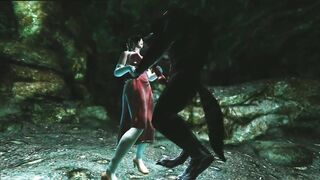 Chinese beauty fucked by Werewolf