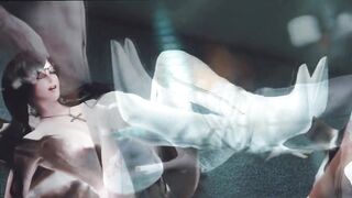 Nun gets fucked with three big black cocks | Honey Select 2 - 7 image