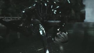 Huge monster fucked 2B right in the cave | Honey Select 2 - 2 image