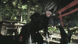 Huge monster fucked 2B right in the cave | Honey Select 2 - 9 image