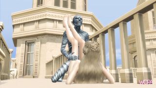 Night King eating Cersei Lannister in the castle