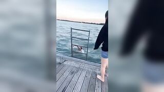 Jumping into Lake Ontario - 5 image