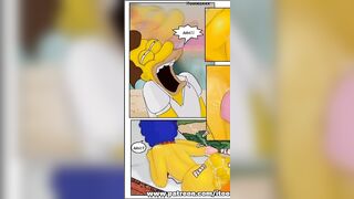 Let's Read The Simpsons Marge Cheats on Homer in Public - Parody Porn Comic - 10 image