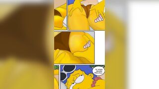 Let's Read The Simpsons Marge Cheats on Homer in Public - Parody Porn Comic - 5 image