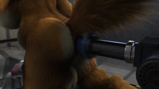 Animation - Rose and the milking machine - 1 image