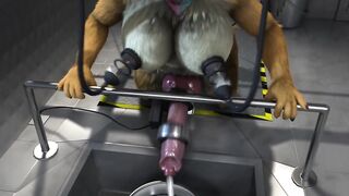 Animation - Rose and the milking machine