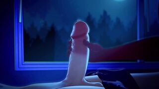 Horny Witch fucks a Teen Guy - Cartoon Sexy Animated Porn - 4 image