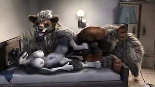 Straight Wolf Yiff-HD Animation! - 2 image