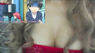 Narrando y reaccionando a Hentai - Sexy Vampira se la cojen entre 3 itadaki! seieki Parte 1 - 10 image