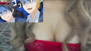 Narrando y reaccionando a Hentai - Sexy Vampira se la cojen entre 3 itadaki! seieki Parte 1 - 7 image