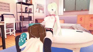 (3D Hentai)(Lesbian)(Seven Deadly Sins) Elizabeth x Diane - 7 image