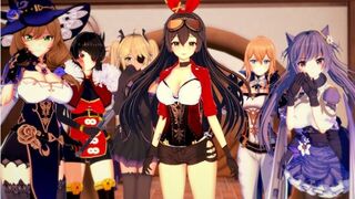 GENSHIN IMPACT FUCKFEST (3D Hentai) - 1 image