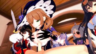 GENSHIN IMPACT FUCKFEST (3D Hentai) - 2 image