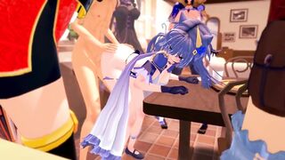 GENSHIN IMPACT FUCKFEST (3D Hentai) - 3 image