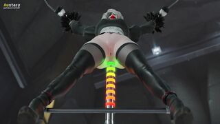 2B fucked in the ass by fucking machine - 3 image