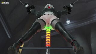 2B fucked in the ass by fucking machine - 7 image