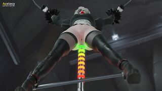 2B fucked in the ass by fucking machine - 8 image