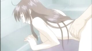 Hentai Bathtub Romantic First Time Sex Of A Cute Couple - 6 image