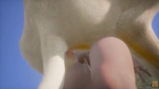 Kira the Lion Furry Girl enjoying his meal - 8 image