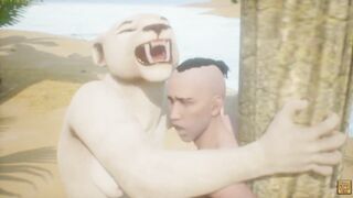 Kira the Lion Furry Girl enjoying his meal - 9 image