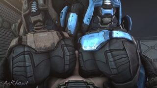 No Staring! (Halo: Reach Kat Anal SFM Animation) - 1 image