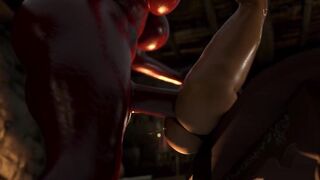 Huge cock shemale fucking a sorcerer - 6 image