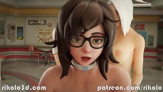 Brigitte & Ashe x Mei - A Route 66 futa story (Overwatch) - 9 image