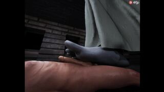 Dimitrescu Footjob Ethan Animation - 1 image