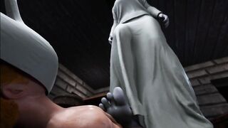 Dimitrescu Footjob Ethan Animation - 2 image