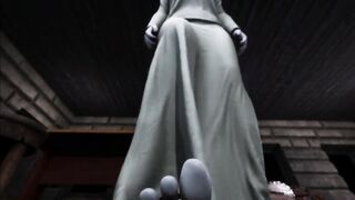 Dimitrescu Footjob Ethan Animation - 6 image