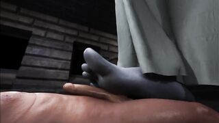 Dimitrescu Footjob Ethan Animation - 8 image